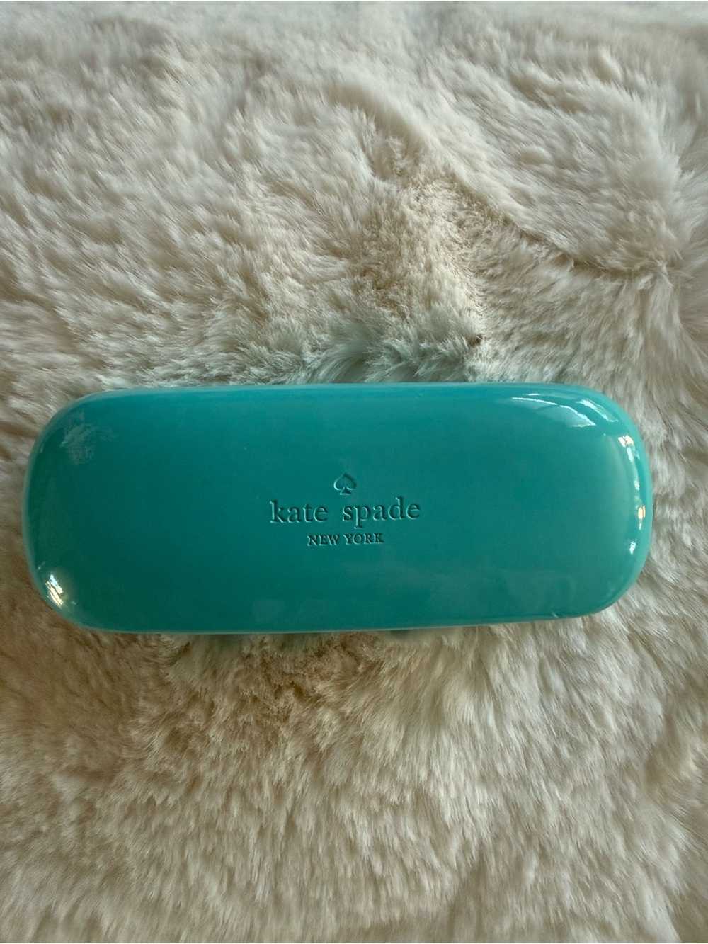 kate spade glossy turquoise eyewear case